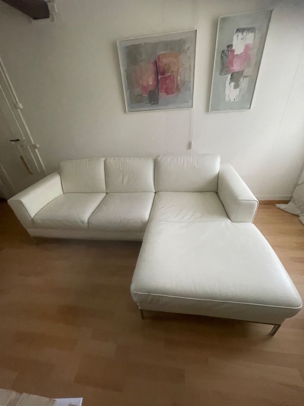 Ikea Divani: Gebrauchtes IKEA ARILD Ecksofa in Cremeweiss mit Récami – Usato da Horw venduto da Aliyah006 1
