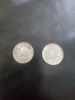 2 Schweizer Franken Münzen 1939 und 1962 Silberlegierung