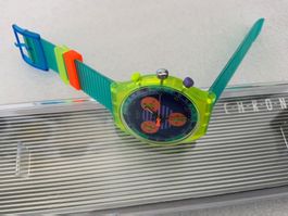 NEO WAVE ★ Swatch CHRONO ungetragen (SCJ100) VINTAGE