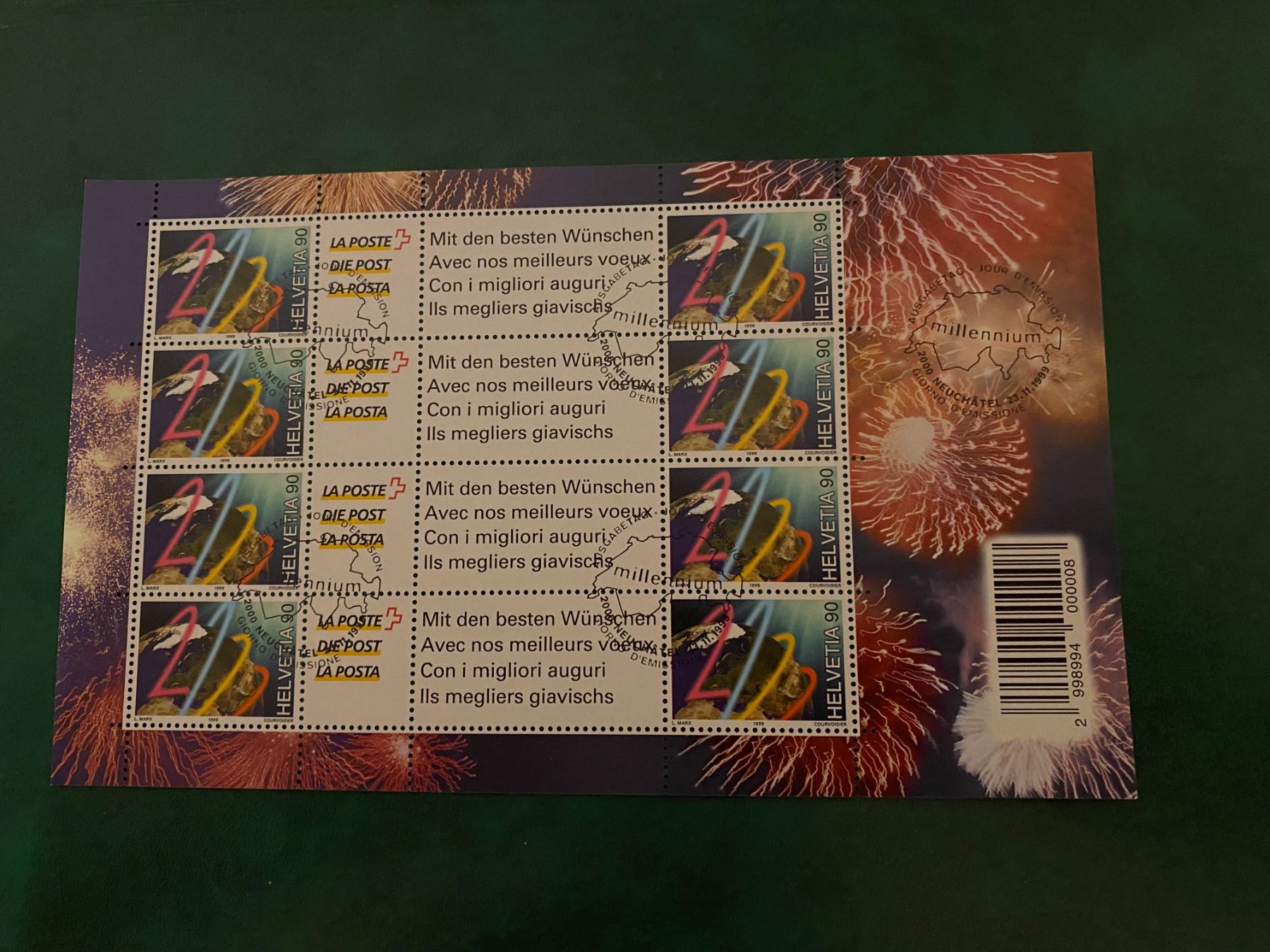 Tutti i francobolli: Briefmarken Millennium 2000 Neucheatel neuwertig – Usato da matten b. interlaken venduto da jfran17