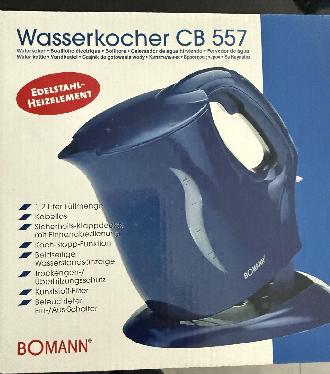 Bollitori: Wasserkocher EDELSTAHL-HEIZELEMENT – Nuovo e nell'imballaggio originale da Pfeffikon LU venduto da pepino17 1
