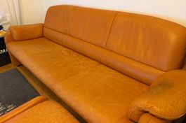 de Sede Ledersofa mit Hocker - GRATIS gegen Abholung