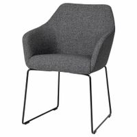 6x IKEA TOSSBERG Stuhl – schwarz / dunkelgrau – neuwertig