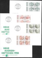 7 FDC Heftchenblätter aus Markenheft ET 2.9.1985