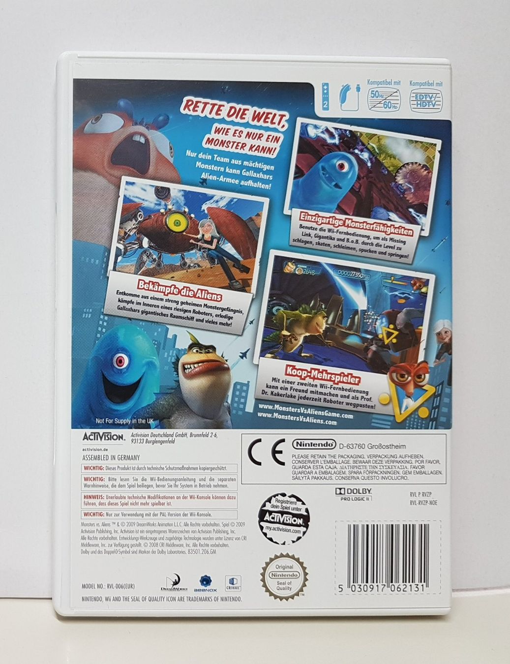Nintendo Giochi: Wii Monsters Vs Aliens  Bekämpfe die Aliens – Usato da Schüpfheim venduto da Game-Paradis 1