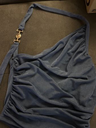 SHEIN One-Shoulder Oberteil Blau Gr. M