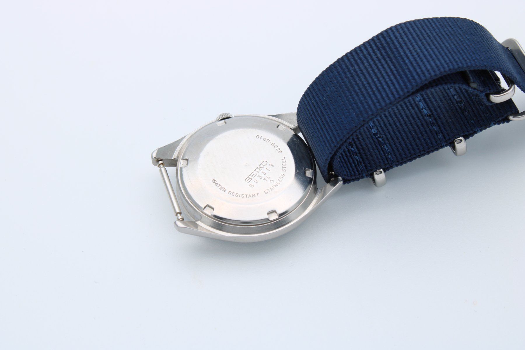 Seiko Orologi: Seiko Automatic Daydate Blue Dial 6409-8019 Nato Strap – Usato da Brüttisellen venduto da Alphawatch 5