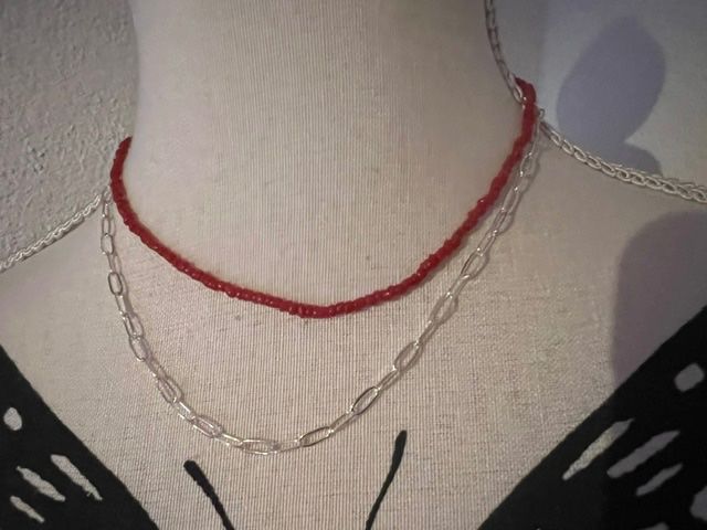 Catenine: 2 in 1 - Schöne Halskette mit Korallen – Usato da Neerach venduto da romiping