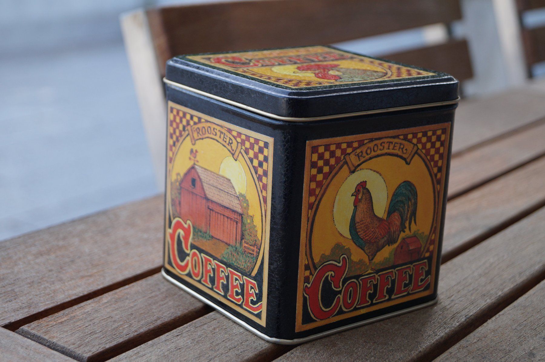 Altro in Decorazioni & Accessori: Blechdose Vorratsdose vintage mit Hahn, Rooster Coffee – Nuovo (secondo la descrizione) da Meggen venduto da Isabelmeg 3