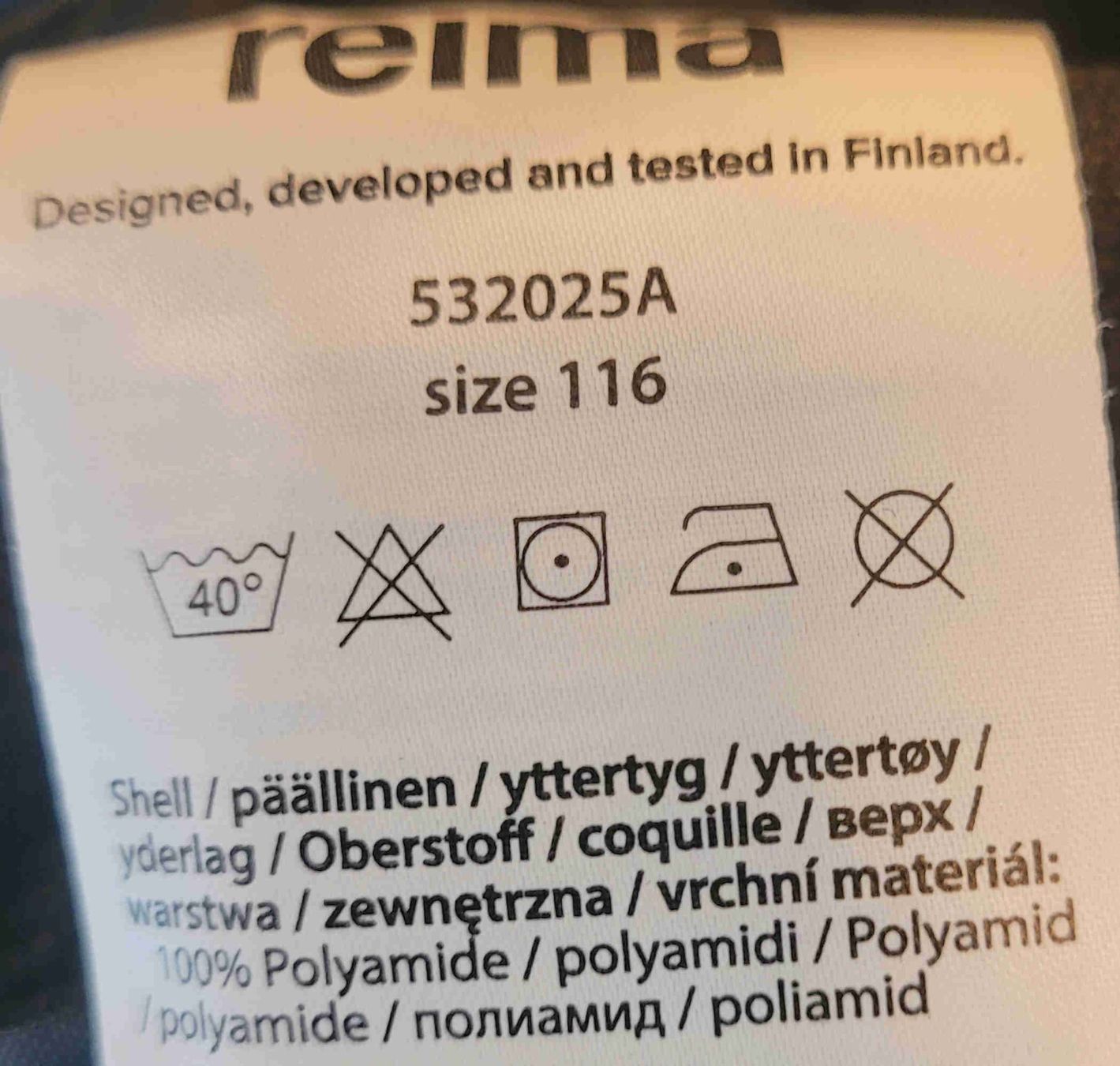 Reima Pantaloni: Reima Kinder Skihose Gr 116 schwarz – Usato da Bözberg venduto da Dave17 7