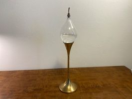 Freddie Anderson Clear Drop Petrollampe Messing/Glas vintage