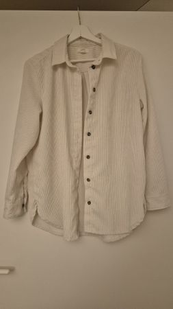 H&M Cordhemd, beige, Gr. 38, Top Zustand