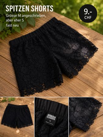 Spitzen Shorts Urban Classics schwarz .Grösse S