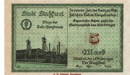 Stassfurt 5 Mark 01.10.1918 VZ+-VZ++