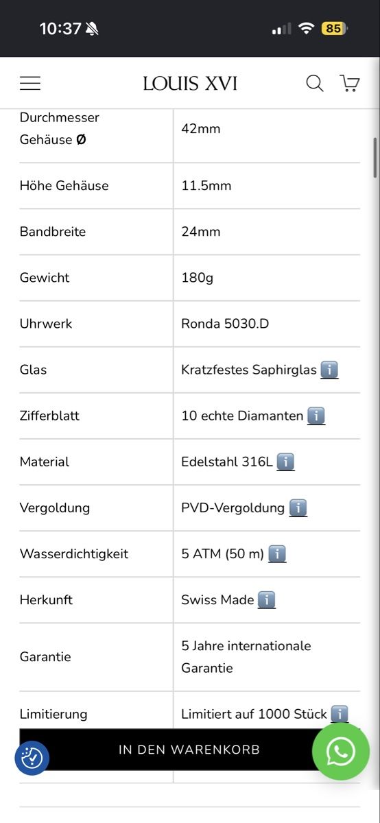 Uhren: Le Monarque - 1213 - 42mm – Gebraucht aus Waltenschwil von LucaForfora 6