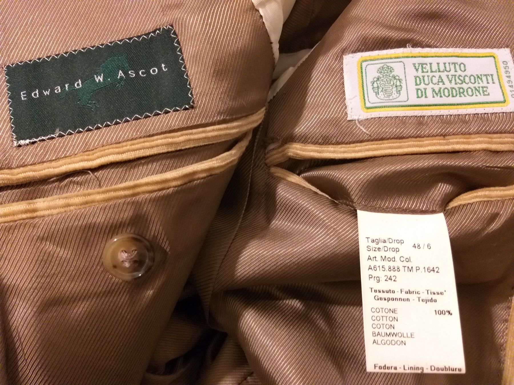 Giacche: EDWARD W. ASCOT Veste / Sakko taille / Grosse 48 – Usato da Cossonay-ville venduto da Super-Price-Quality 9