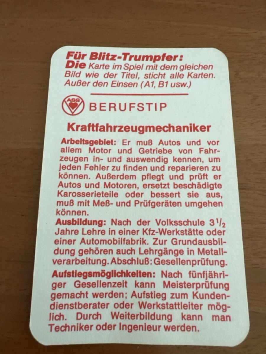 Giochi: PS Rennwagen Quartett  ASS – Usato da Zürich venduto da Smarties13 6