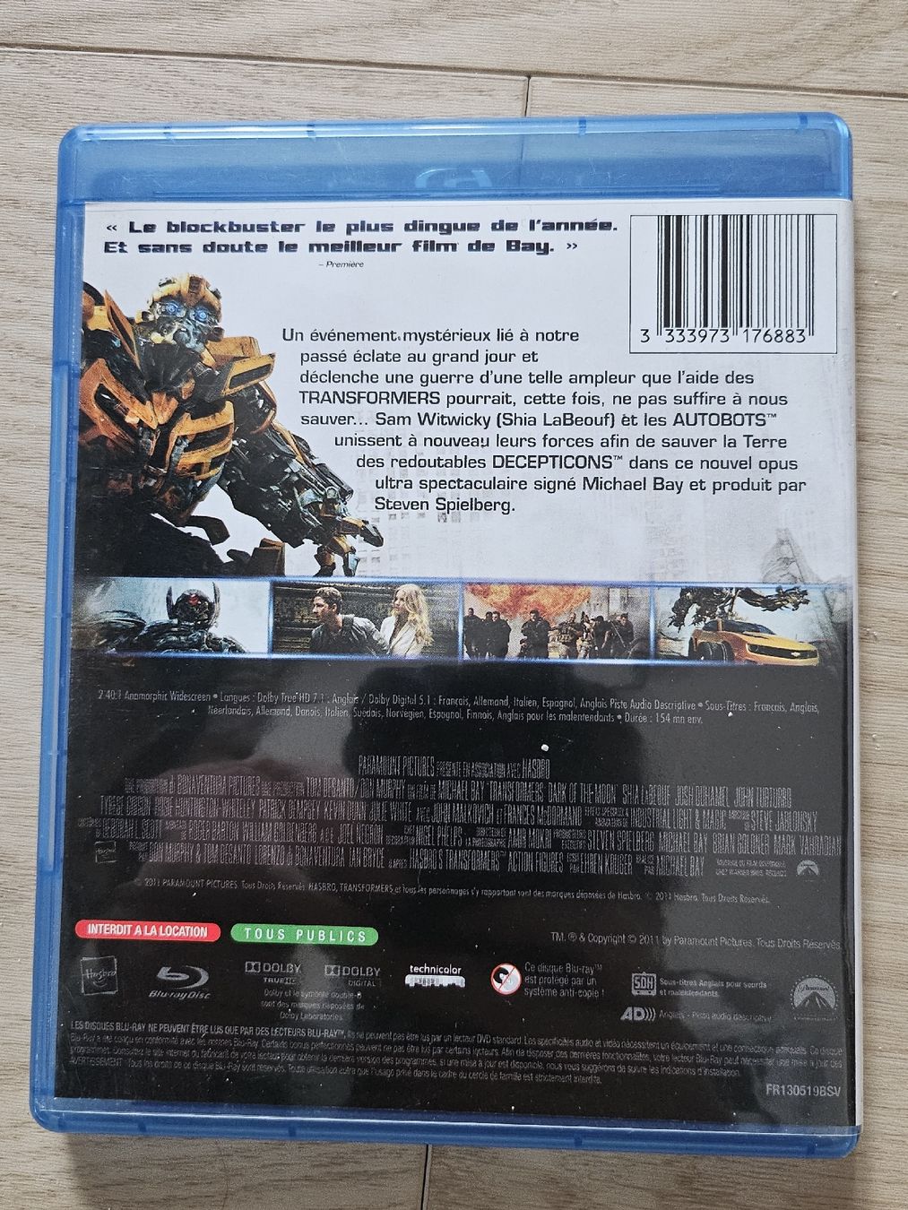 Alle DVDs: Blu-ray Transformers 3 La face cachée de la lune – Gebraucht aus La Joux FR von car_ck96 2