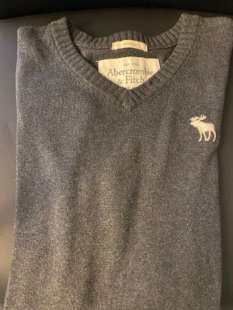 **TOP** Abercrombie & Fitch Pullover Herren Grösse M Grau