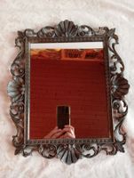 Antiker Wandspiegel Bronze verziert Made in Italy 1900 Gramm
