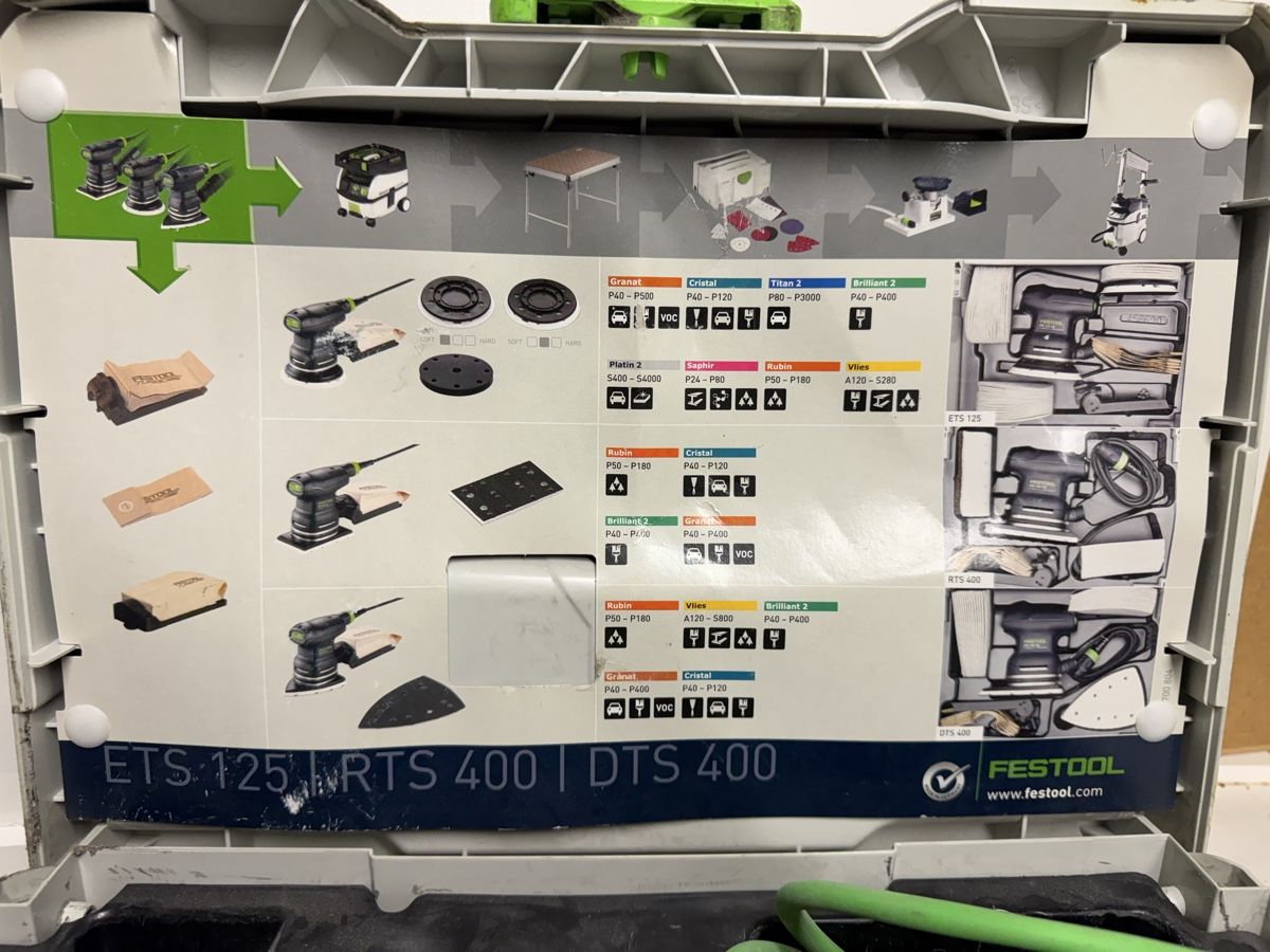 Festool Smerigliatrici & Lucidatrici: Ponceuse vibrante Festool RTS 400 EQ, systainer – Usato da Brügg BE venduto da Goob 5