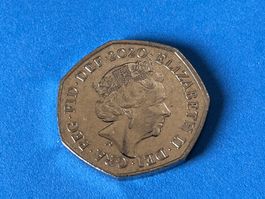 UK - 50 Pence - Elizabeth II (Royal Shield) 2020 Circl