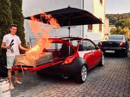 🔥 Ford Ka Grillauto mit Profi-Grill perfekt für den Sommer!