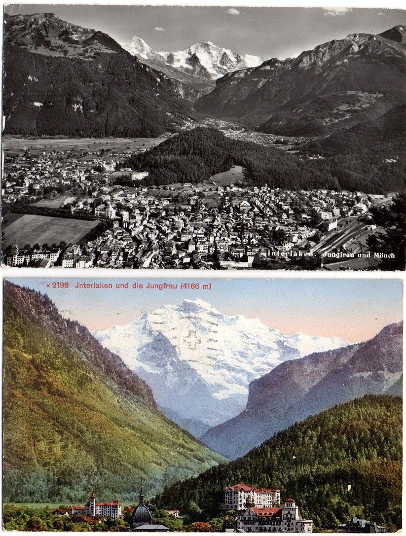 Cartes postales: 6 Ansichtskarten INTERLAKEN – D'occasion à Jona par philajona 2