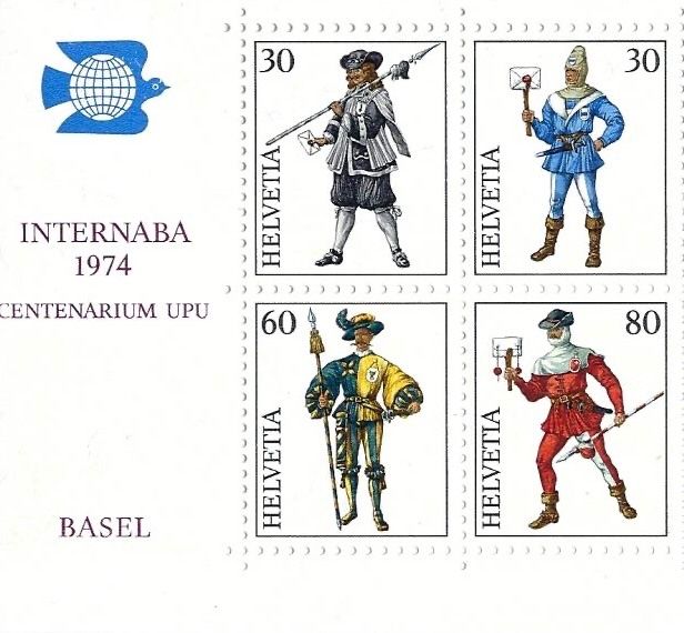Tutti i francobolli: INTERNABA-Block ** 1974 – Usato da Kloten venduto da Kloetip