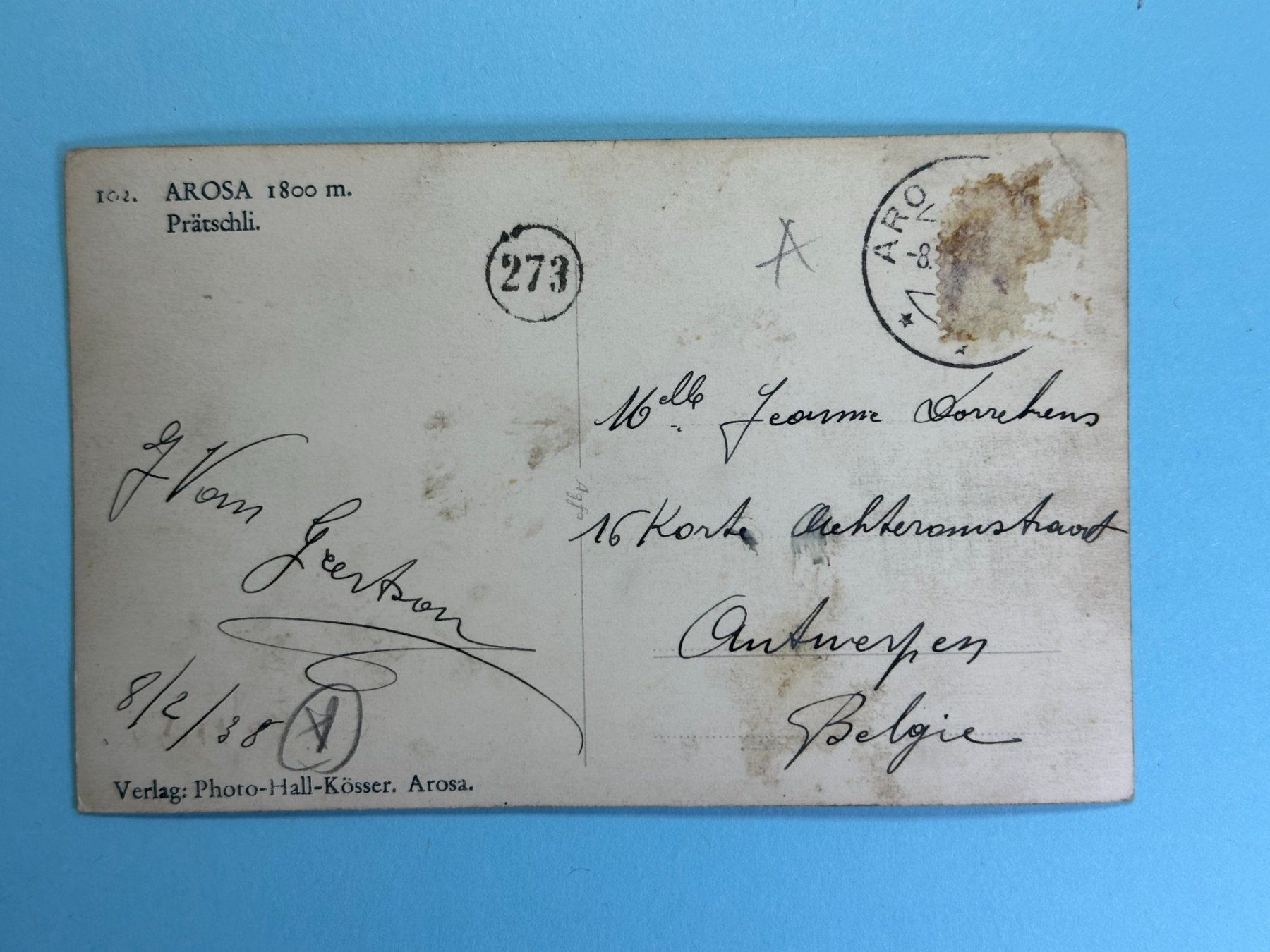 Cartoline postali: Arosa - Prätschli – Usato da Steg VS venduto da _vinci_ 1