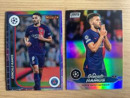 Soccer Gonçalo Ramos REFRACTOR Merlin & Stadium Club 23/24🔥