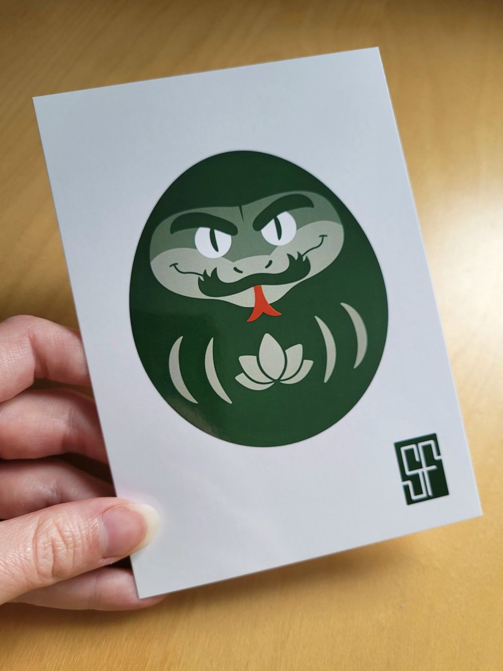 Cartoline postali: Postcard Snake / Daruma Zodiac Collection – Nuovo (secondo la descrizione) da Bellinzona venduto da SFdesign