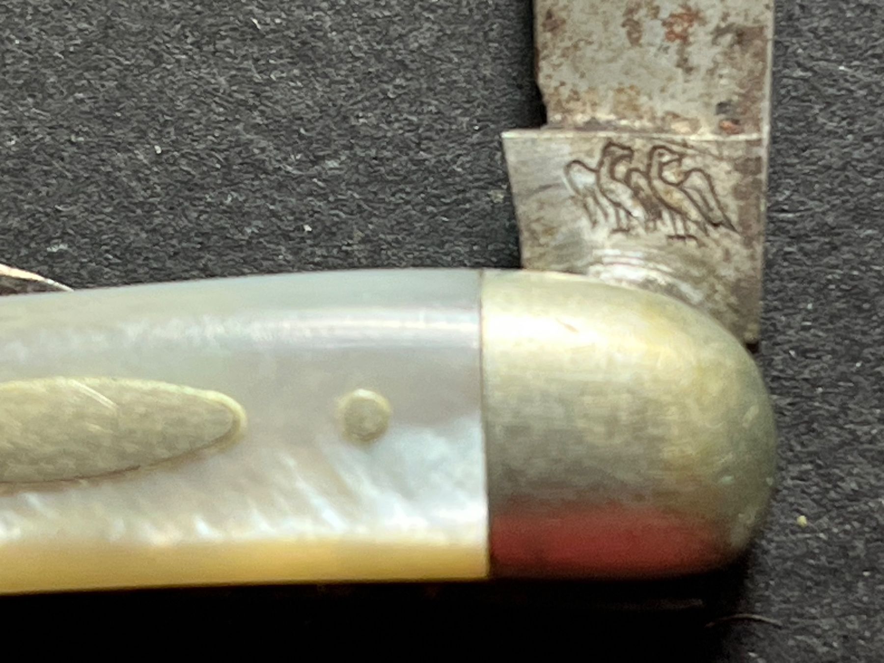 Coltelli tascabile: Antikes Perlmutt-Sackmesser 62 mm – Usato da Zürich venduto da FV.vintage 3