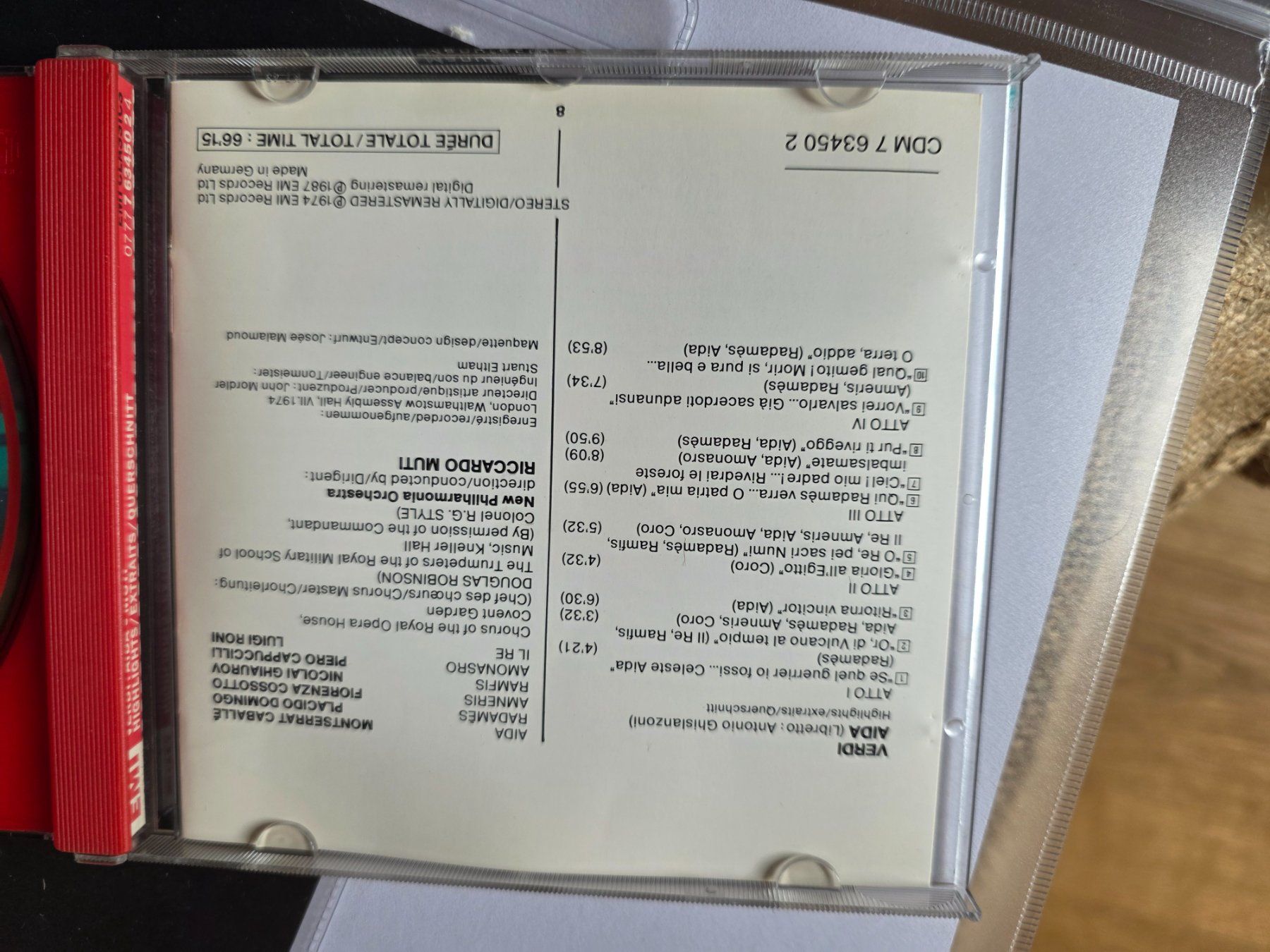 CD: CD Musik Verdi Aida – Usato da Walterswil BE venduto da Lonitti 1