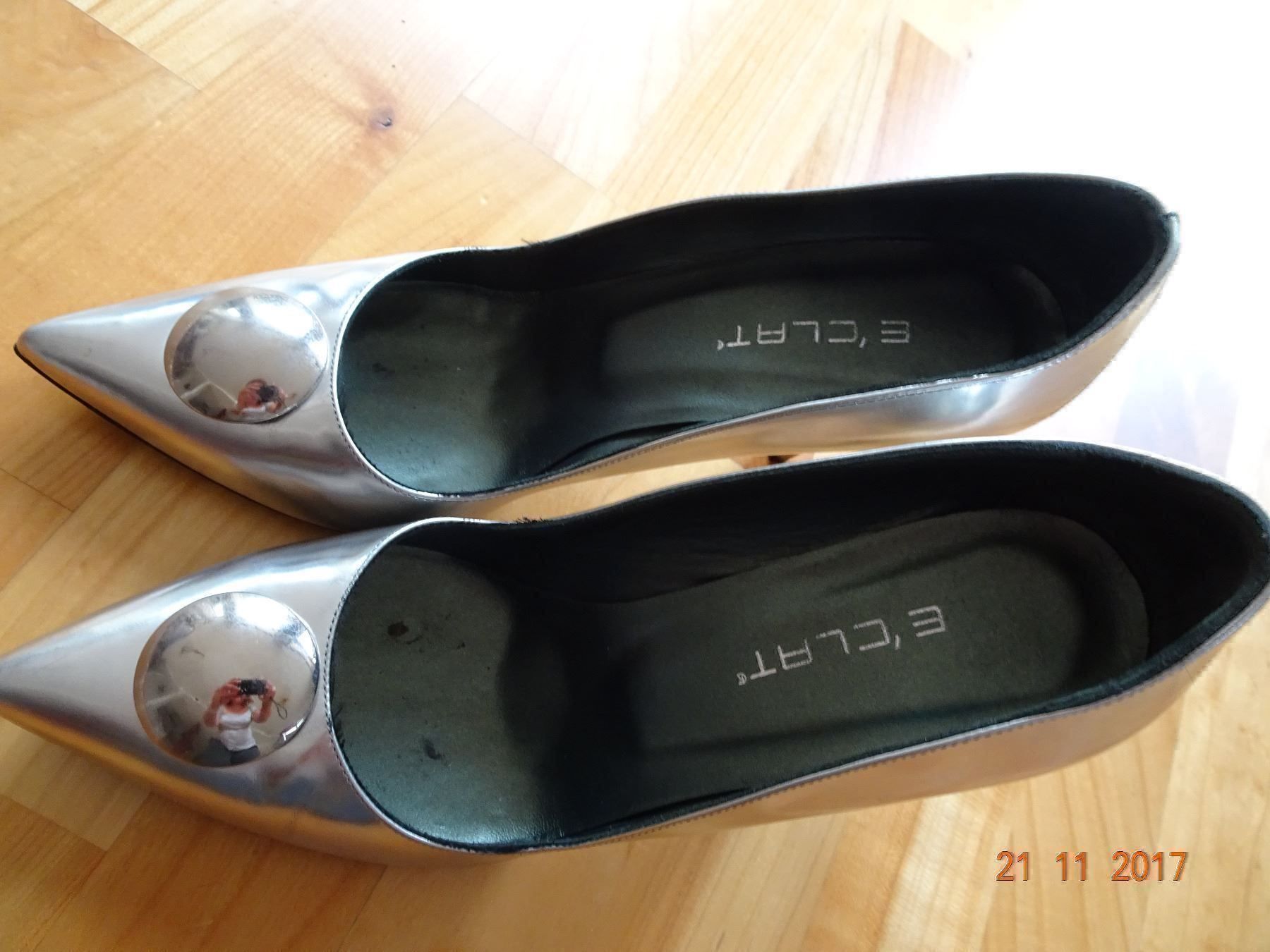 Damenschuhe: Pumps in silber Gr. 40 neuwertig – Neu (gemäss Beschreibung) aus Werthenstein von Zita12 1