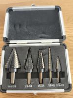 Stufenbohrer Set, 5-teilig, neuwertig im Alukoffer