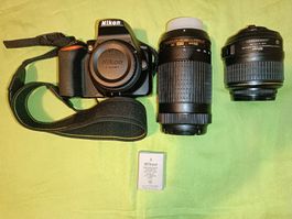 Nikon D3500 18-55 VR Kit + DX Nikkor 70-300mm Lens
