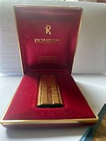 RONSON Whisper-Quiet Electron.  briquet vintage doré, écrin