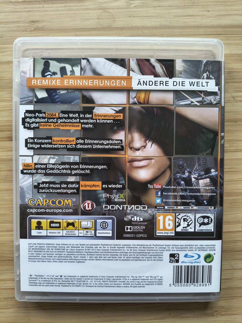 Spiele: Remember Me (PS 3) – Gebraucht aus Riedholz von ste_96cd 1