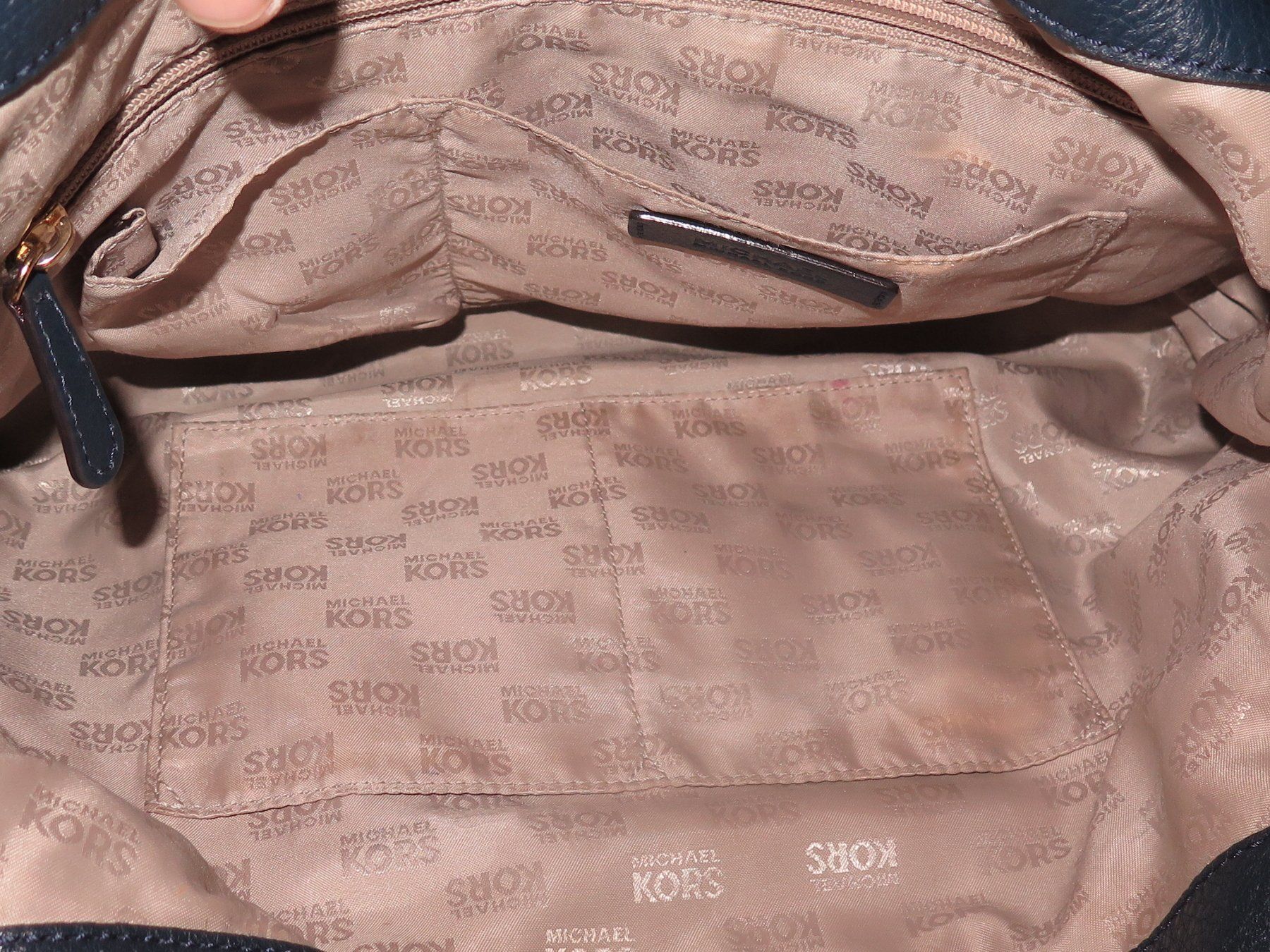 Michael Kors Borse da donna: Michael Kors Handtasche, Leder, Dunkelblau – Usato da Basel venduto da Deko1 6