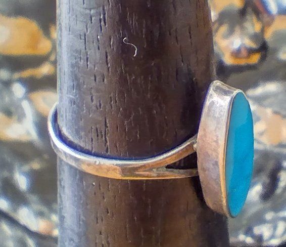 Anelli: RING MIT TÜRKIS IN 925 SILBER – Usato da Romanshorn venduto da BoutiqueA 1