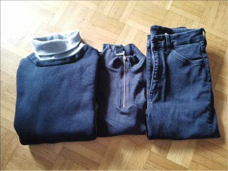 Pullover und Sweatshirt Gr. S, Highwaist-Jeans Gr. 29