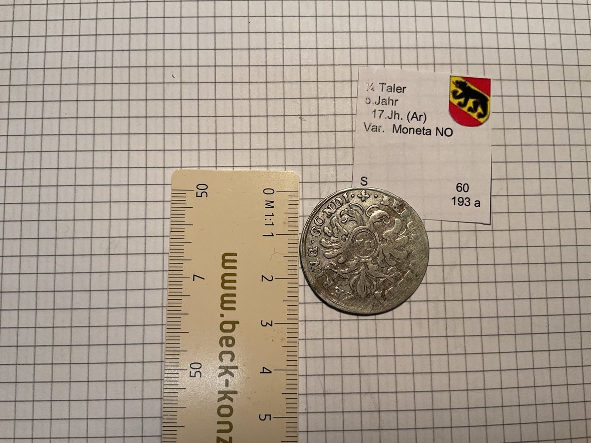 Tutti le monete: 1/4 Taler Bern Silber – Usato da Ursenbach venduto da tho_8s6p