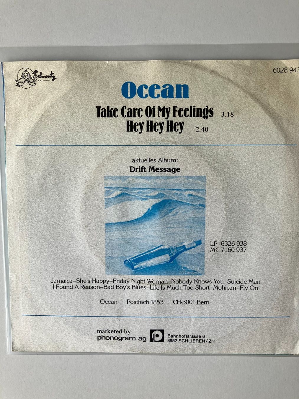 Dischi in vinile: Ocean – Usato da Aarwangen venduto da Jukebox3 2