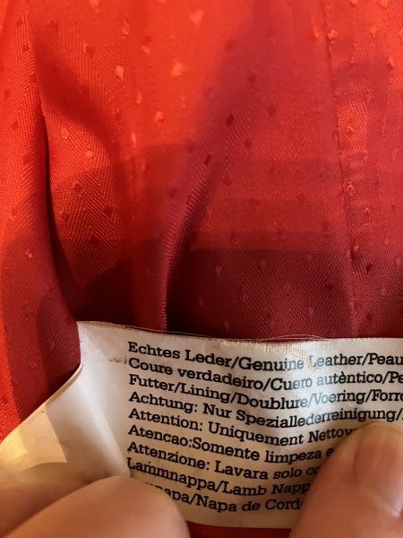 Giacche: Lammnappa-Lederjacke, rot, Grösse 40 – Usato da Märwil venduto da Yvonne034 3
