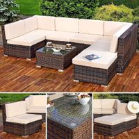 Mucola XXL Lounge Gartenmöbel braun
