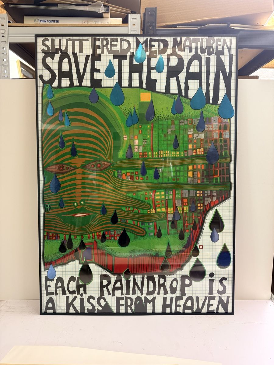 Foto & Immagini: Original 1983 Hundertwasser "Save the Rain" – Usato da Solothurn venduto da NUVICO 1