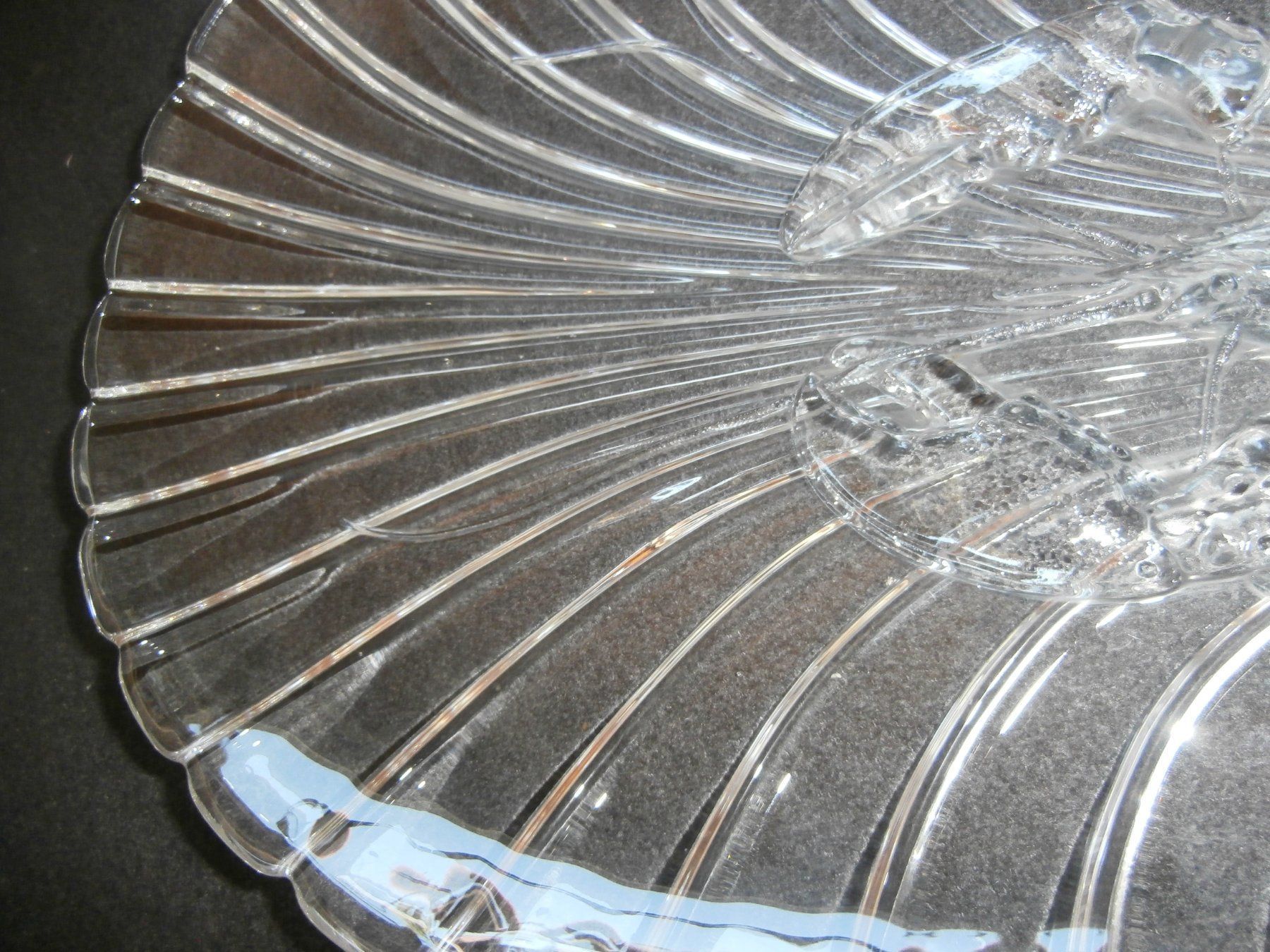 Walther Glas Servierplatten: Hummer Servierschale-Servierplatte Glaskristall Walther – Gebraucht aus Rüschegg-Heubach von Ofen111 2