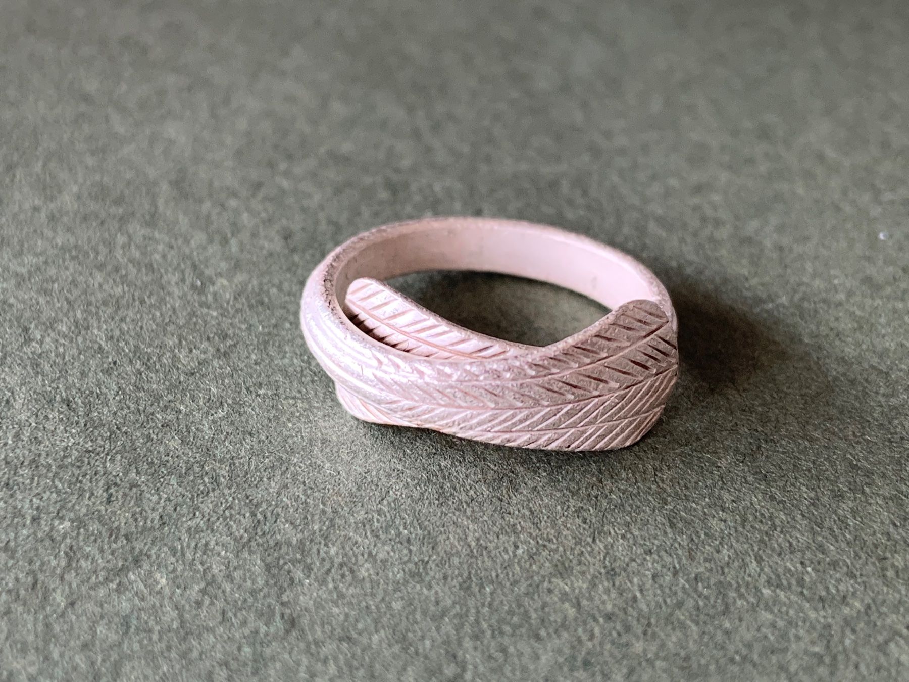 Ringe: Silberring feines Blatt lappend (53) – Gebraucht aus Dittingen von Bellevista 5