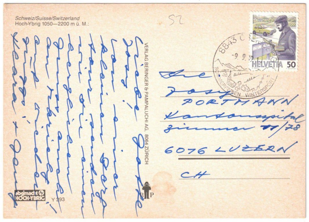 Cartoline postali: Hoch-Ybrig - 4 Bild AK – Usato da Binningen venduto da Mountainrider 1